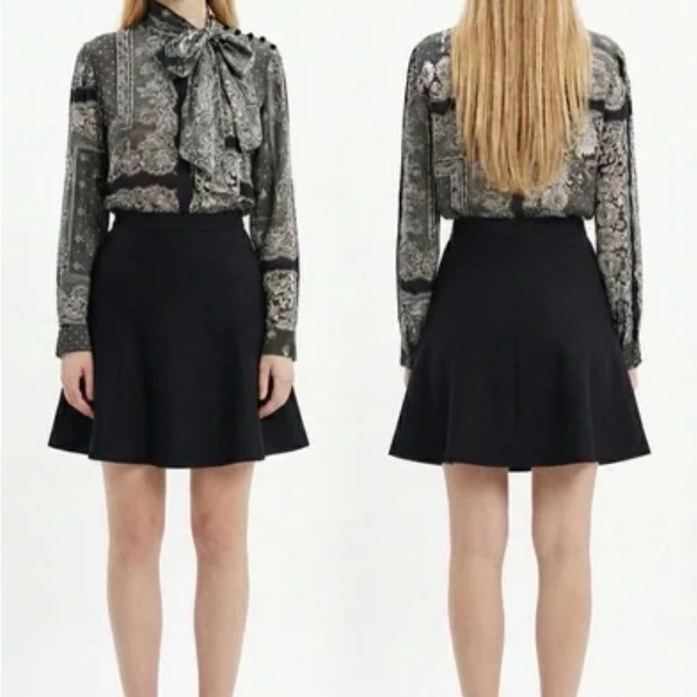 RED Valentino Monochrome Lace Robe